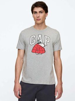 GAP - Mens Character Melange Crew Neck T-Shirt