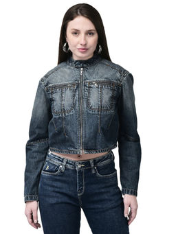 WOODS - Women Blue Denim Jacket