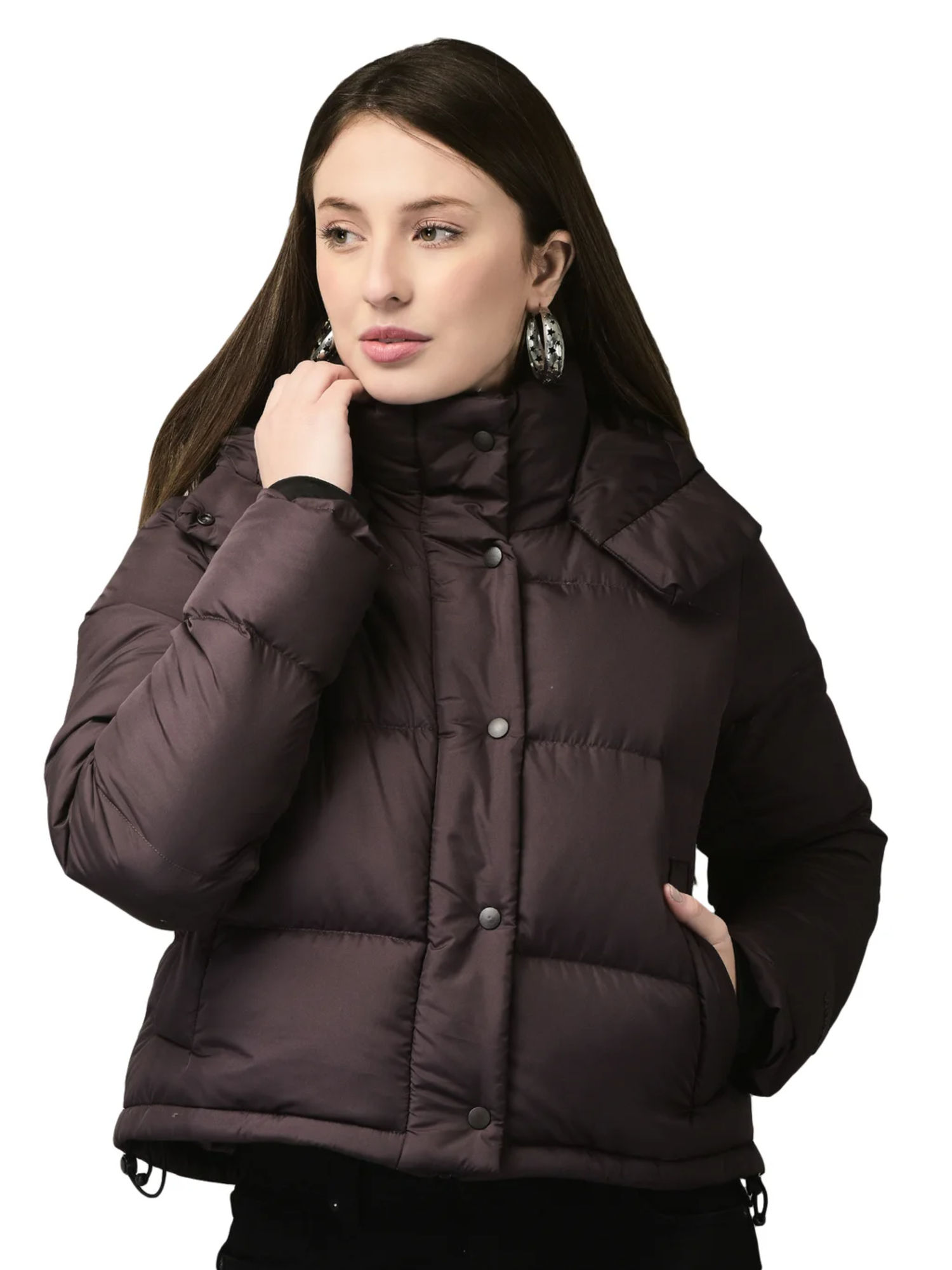 woods Women Brown Puffer Jacket-picture-40