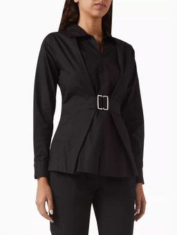 Notebook - Black Pure Cotton Solid Juni Shirt