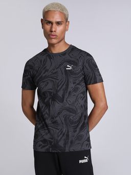 Puma - Abstract Mens Gray T-shirt