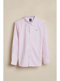 Allen Solly - Boys Pink Printed Casual Shirt