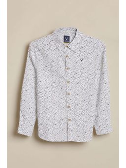 Allen Solly - Boys White Printed Casual Shirt