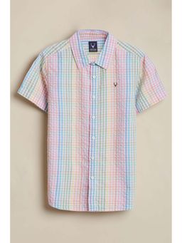 Allen Solly - Boys Multi-Color Checks Printed Casual Shirt