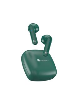 Portronics - Harmonics Twins S2 Wireless Bluetooth 5.0 Sports Earbuds with Voice Assistant (Green)