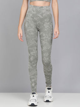 Kobo - Green Ankle Length Sports Leggings