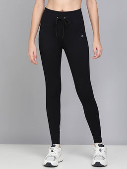 Kobo - Black Ankle Length Sports Leggings