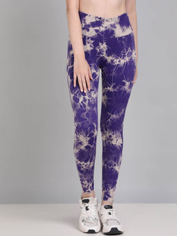 Kobo - Purple Ankle Length Sports Leggings
