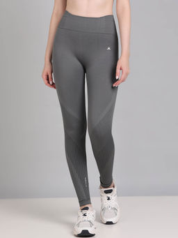 Kobo - Grey Ankle Length Sports Leggings