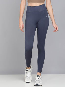 Kobo - Navy Blue Ankle Length Sports Leggings