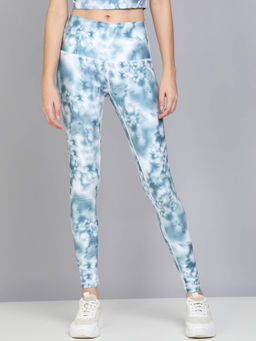 Kobo - White Ankle Length Sports Leggings