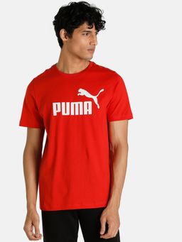 Puma - Ess Logo Men Red T-shirt