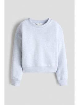 H&M - Girls Grey Crew-Neck Sweatshirt