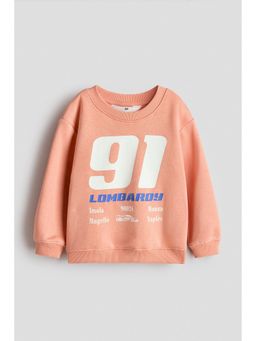 H&M - Boys Orange Printed Sweatshirt