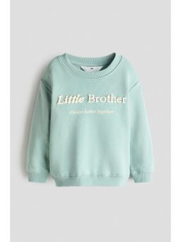 H&M - Boys Turquoise Printed Sweatshirt