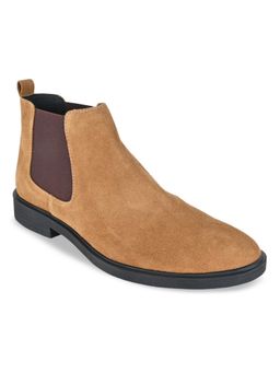 REGAL - Camel Men Solid Suede Boots