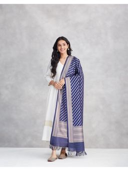 Fabindia - Viscose Blend Woven Navy Blue Dupatta