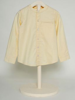 THE BABY TRUNK - Yellow Mandarin Neck Shirt
