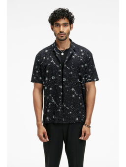 TERRA LUNA - Palawan Eco Foil Sparkle Black Shirt