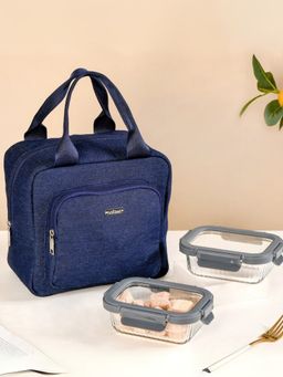 Nestasia - The Luxe Lunch Box With Bag - 370 Ml Each (Pack of 3)