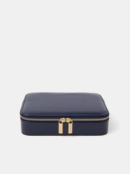 Accessorize London - Womens Navy Blue Large Jewellery Box