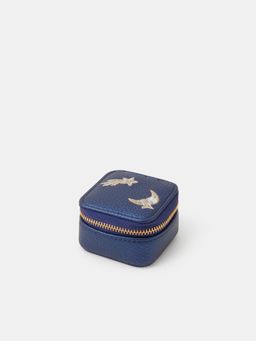 Accessorize London - Womens Blue Square Star & Moon Jewellery Box