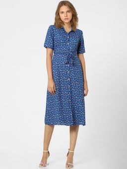 ONLY - Women Printed Blue Dress
