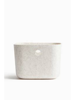 H&M - Beige Felted Storage Basket