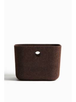 H&M - Brown Felted Storage Basket