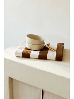 H&M - Brown Printed Cotton Tablecloth