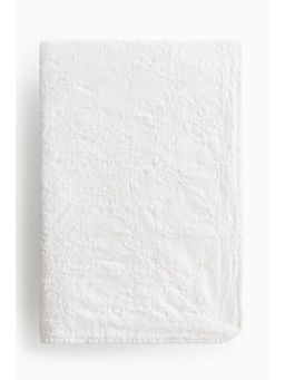 H&M - White Jacquard-Weave Bedspread