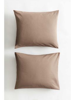 H&M - Brown 2-Pack Cotton Pillowcases