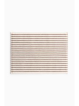 H&M - White Cotton Terry Bath Mat