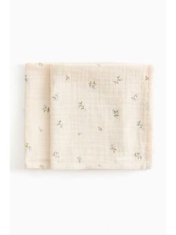 H&M - White 2-Pack Muslin Cloths