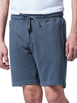 The Souled Store - Ribbed Navy Sweatshorts For Mens