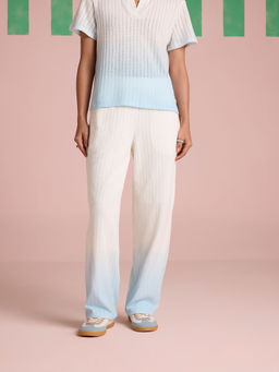 Muvazo - Blue Serene Stitch Ombre Pant