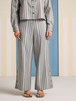 Muvazo - Grey Fern Streak Pant