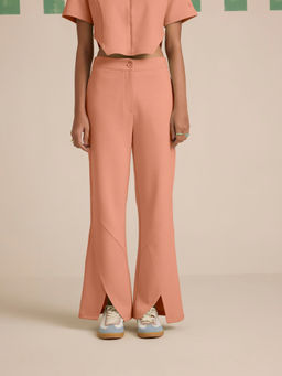 Muvazo - Coral Spruce Slit Pant