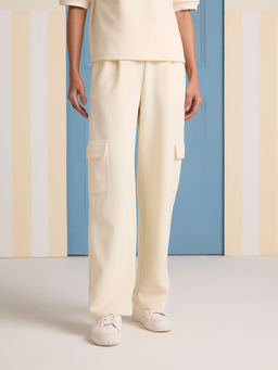 Muvazo - Cream Layover Pant