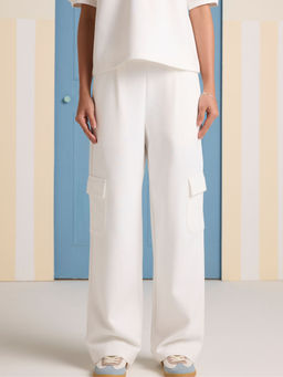 Muvazo - White Layover Pant