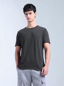 Flying Machine - Men Grey Brand Essentials T-shirt