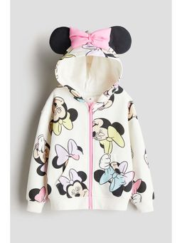 H&M - Printed zip-through hoodie