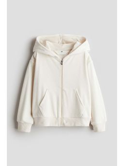 H&M - Velour zip-through hoodie