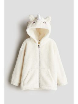 H&M - Pile zip-through hoodie