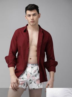 The Bear House - Men Comfort Fit Knitted Boxers White (Pack of 2)
