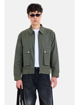 Snitch - Men Grey Textured Polyester Jacket