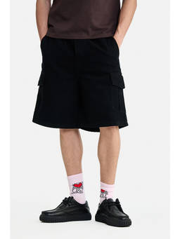 Snitch - Men Black Solid/Plain Cotton Shorts