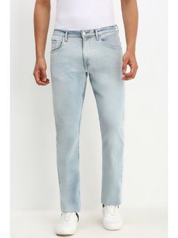 Allen Solly - Men Light Blue Straight Regular Fit Jeans