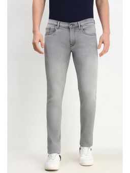 Allen Solly - Men Light Grey Mid Waist Jeans