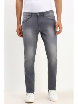 Allen Solly - Men Grey Slim Fit Mid Waist Jeans